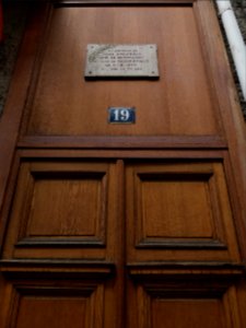 Lyon 6e - Rue Cuvier, plaque à Jules Amouroux