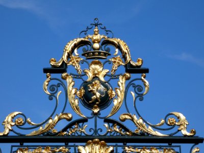 Lyon 6e - Place du Général Leclerc - Porte des Enfants du Rhône - Haut du portail