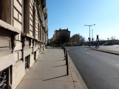 Lyon 6e - Quai de Serbie, côté sud depuis son début