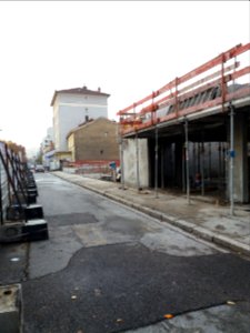 Lyon 7e - Rue André Bollier, au niveau de la rue Michel Félizat