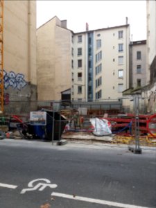 Lyon 6e - Rue Curie - Chantier (2)