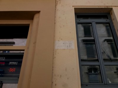 Lyon 7e - Rue Étienne Rognon, plaque Émile Pognant