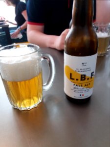 Lyon 7e - Restaurant Boleh Lah - Pale ale blonde bio de la Brasserie Fondamentale Lyonnaise (L.B.F.), 33 cl