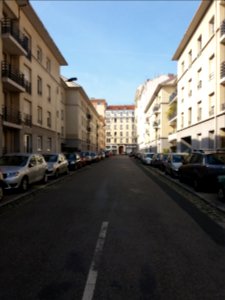 Lyon 7e - Rue Alphonse Daudet, depuis la rue Rachais