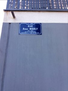 Lyon 7e - Rue Anna Marly, plaque
