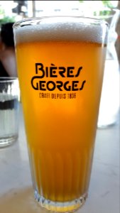 Lyon 7e - Avenue Berthelot - Restaurant Toké - Bière blanche de la brasserie Georges
