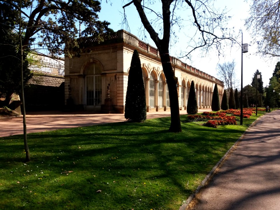 Lyon 6e - Parc de la Tête d'Or, orangerie, côté sud