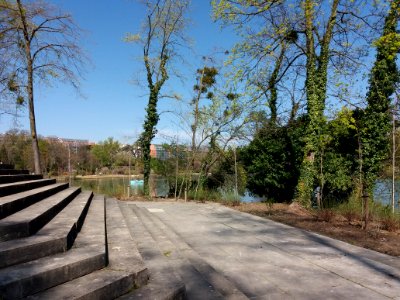 Lyon 6e - Parc de la Tête d'Or, allée du Souvenir Français, côté nord