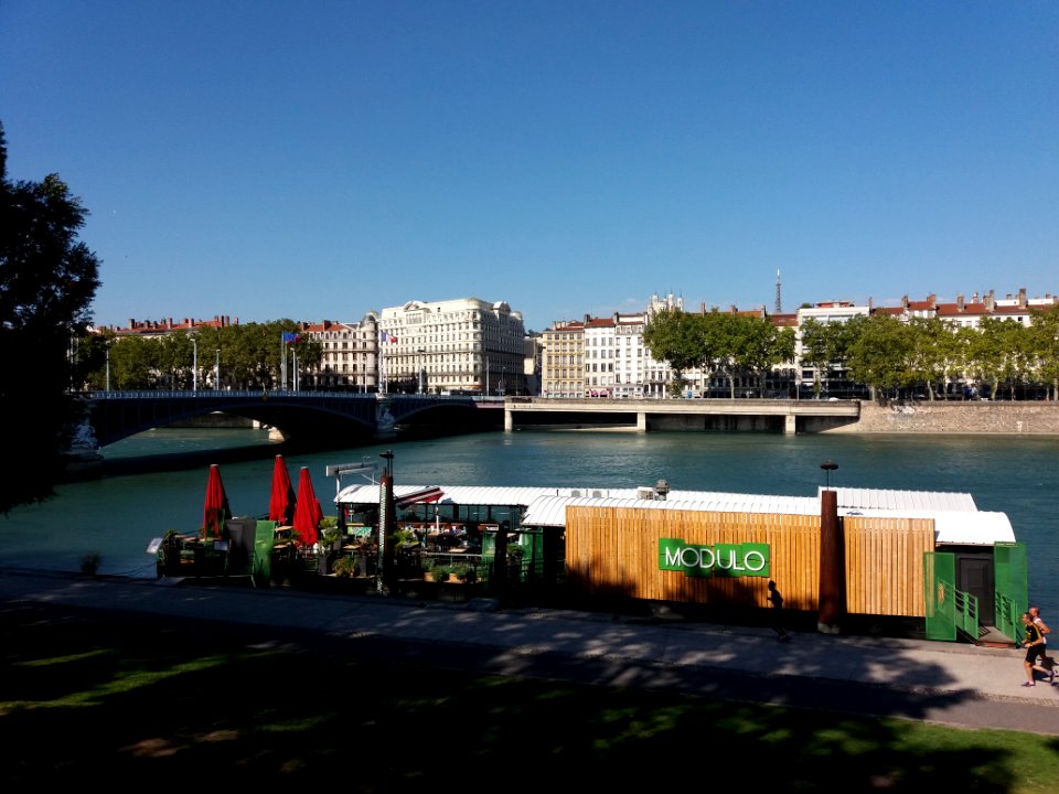 Lyon 6e - Quai Général Sarrail, vue sur le quartier des Cordeliers