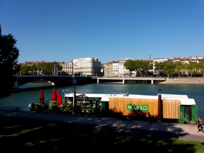 Lyon 6e - Quai Général Sarrail, vue sur le quartier des Cordeliers