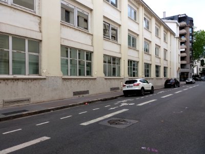 Lyon 6e - Rue Boileau, côté nord, mur de l'ancienne usine Mercier et Chaleyssin