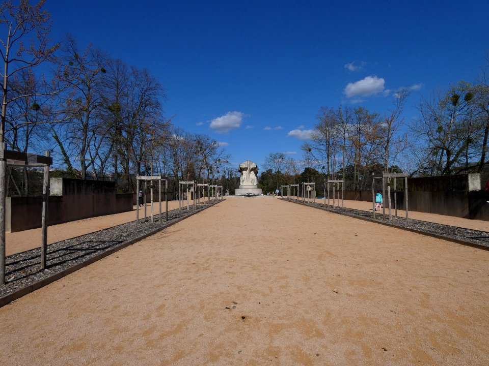 Lyon 6e - Parc de la Tête d'Or - Île du Souvenir - Allée centrale