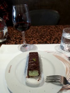 Lyon 6e - Restaurant Bernachon Passion, gâteau à la pistache