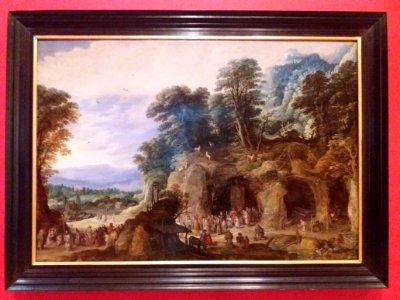 Lyon 6e - Musée d'art contemporain - Exposition Comme un parfum d'aventure - Une chapelle dans une grotte (Joos de Momper le Jeune, 1630) photo