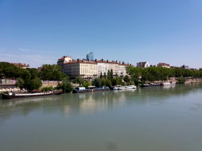 Lyon 6e - Quai Général Sarrail, depuis le pont Morand