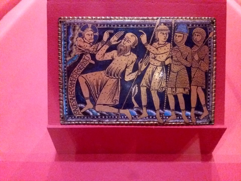 Lyon 6e - Musée d'art contemporain - Exposition Comme un parfum d'aventure - Plaque La Conversion de Saint Paul, Angleterre (D79)