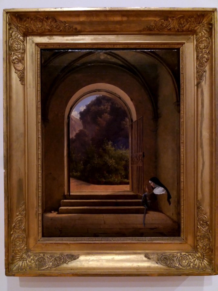 Lyon 6e - Musée d'art contemporain - Exposition Comme un parfum d'aventure - Entrée de couvent (Fleury Richard, 1819-1824)