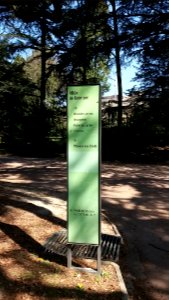 Lyon 6e - Parc de la Tête d'Or, allée de Ceinture, panneau