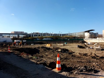 Lyon 7e - Chantier entre les rues de Turin et Alexander Fleming vu du sud-ouest