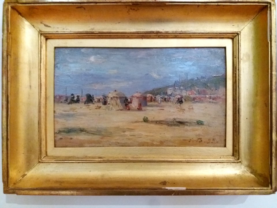 Lyon 6e - Musée d'art contemporain - Exposition Comme un parfum d'aventure - La Plage (Eugène Boudin, 1893)
