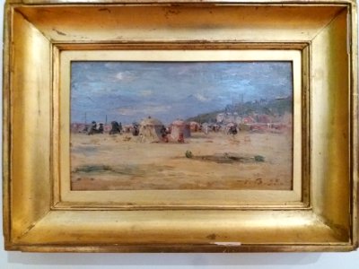 Lyon 6e - Musée d'art contemporain - Exposition Comme un parfum d'aventure - La Plage (Eugène Boudin, 1893)