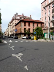 Lyon 6e - Rue Boileau, côté nord depuis la place Kléber