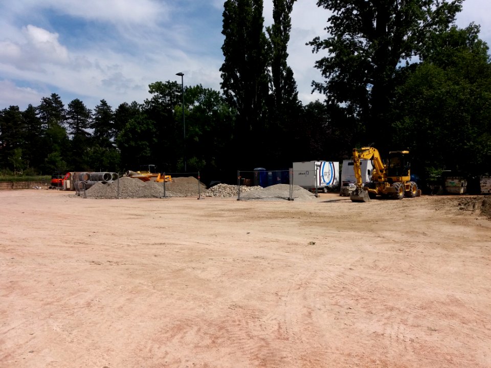 Lyon 6e - Parc de la Tête d'Or, allée des Ébats, travaux