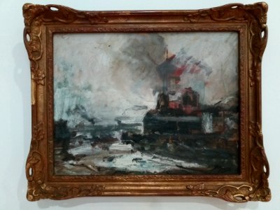 Lyon 6e - Musée d'art contemporain - Exposition Comme un parfum d'aventure - La Locomotive (Louis Beysson, 1890-1900)