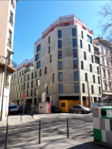 Lyon 6e - Nouvel immeuble à l'angle des rues Bellecombe et Germain