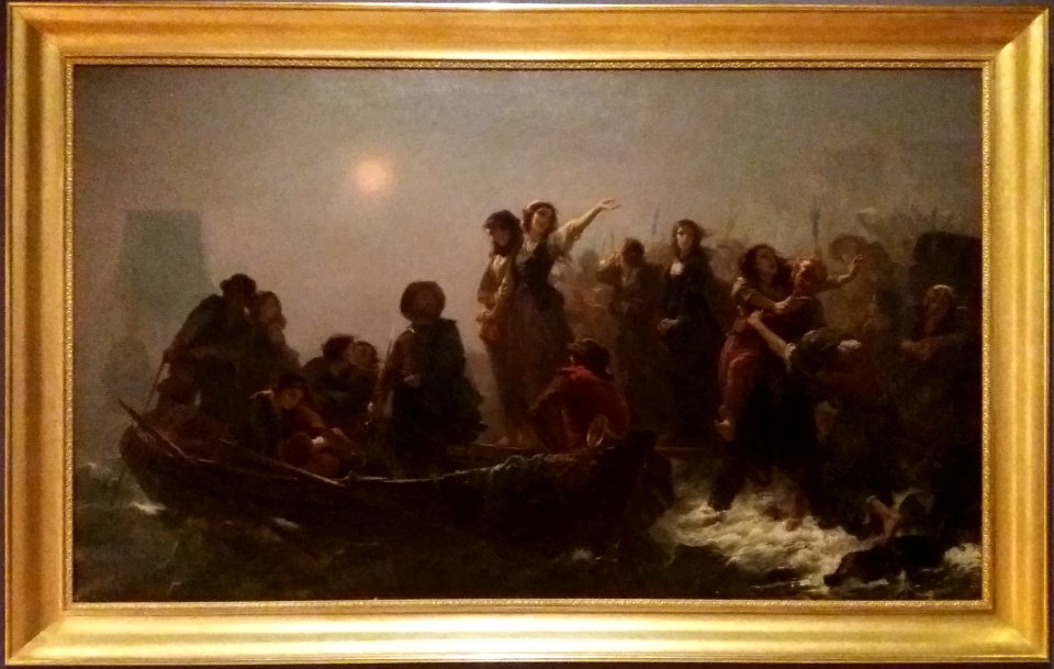 Lyon 6e - Musée d'art contemporain - Exposition Comme un parfum d'aventure - La Proscription des jeunes irlandaises catholiques en 1655 (Charles-Louis Müller)