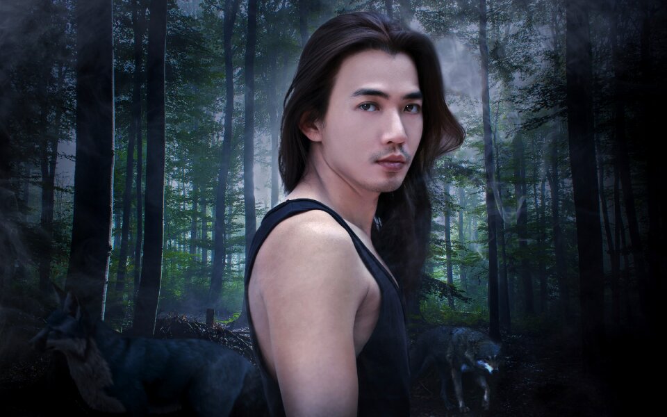 Long hair face stand alone
