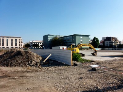 Lyon 7e - Chantier de la ZAC des Girondins entre les rues Beauvoir, Marot et Jaurès