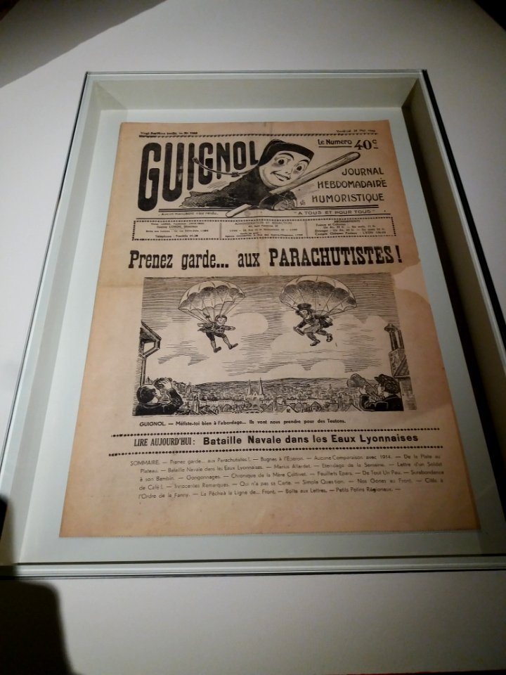 Lyon 7e - CHRD - Exposition Une étrange défaite - Journal de Guignol du 24 mai 1940
