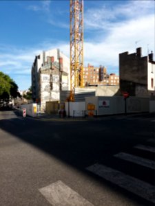 Lyon 7e - Grande rue de la Guillotière, chantier à l'angle de la rue Tourville