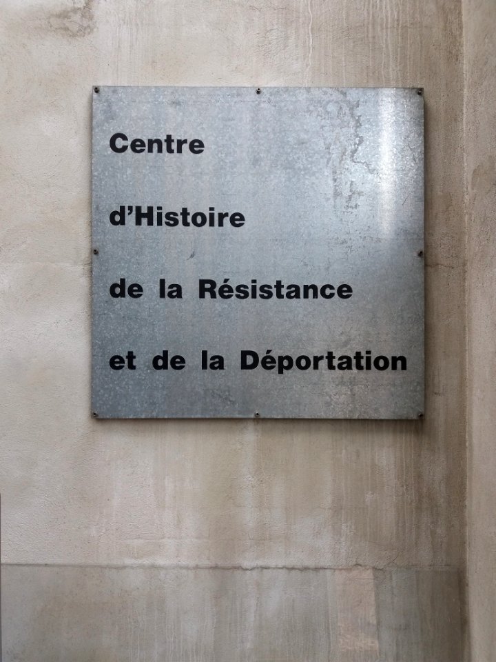Lyon 7e - Centre d'Histoire de la Résistance et de la Déportation, plaque