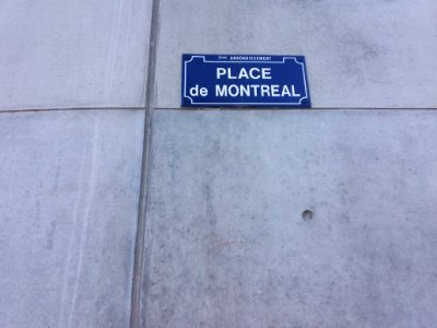 Lyon 7e - Place de Montréal, plaque