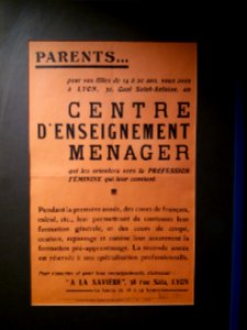 Lyon 7e - CHRD, Génération 40, affiche publicitaire, 1943 (Archives municipales de Lyon, 6 FI 11418)