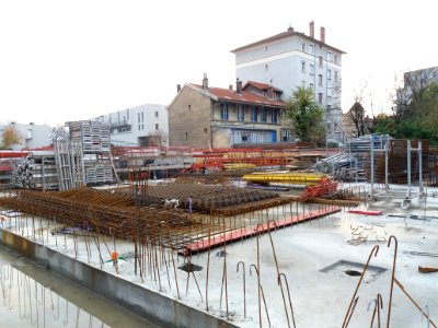 Lyon 7e - Chantier angle rues André Bollier et Michel Félizat