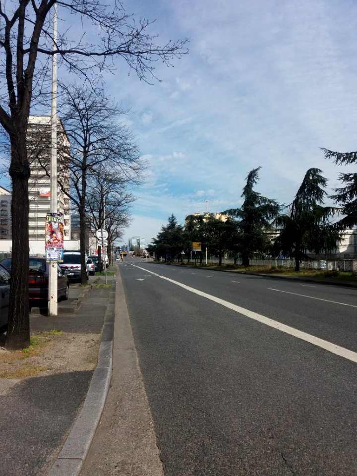 Lyon 7e - Boulevard des Tchécoslovaques, côté nord depuis la rue de l'Épargne