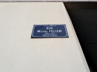Lyon 7e - Plaque rue Michel Félizat