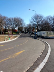 Lyon 7e - Boulevard du Parc d'Artillerie, depuis la rue Challemel-Lacour