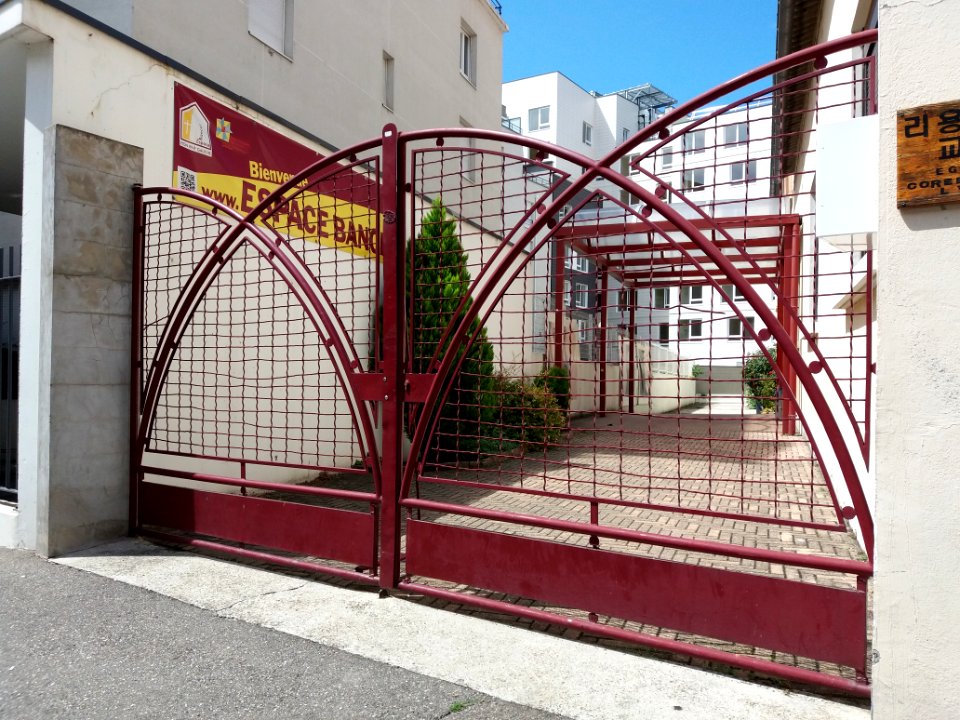 Lyon 7e - Rue Bancel, église protestante, portail