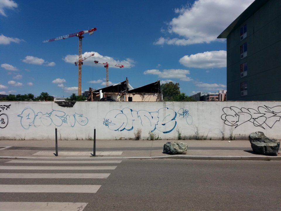 Lyon 7e - Rue Clément Marot - Destruction d'un batiment au n° 19