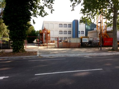 Lyon 7e - Rue Challemel-Lacour - Collège Gabriel Rosset, en rénovation