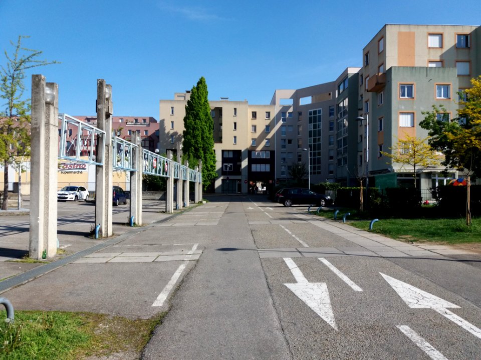 Lyon 7e - Rue Cicéron, depuis la rue du Vercors