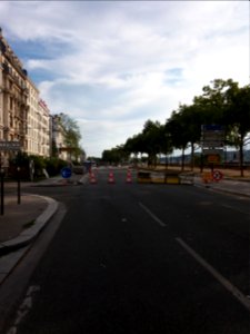 Lyon 7e - Quai Claude Bernard, vers le sud, déviation vers la rue du Professeur Grignard