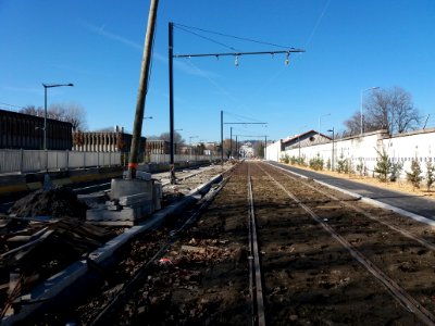 Lyon 7e - Rue Challemel-Lacour, au niveau de la caserne de la Mouche, vue vers le sud