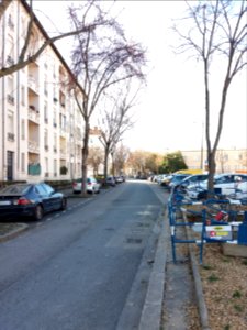 Lyon 7e - Rue Challement-Lacour entre les rues de Gerland et de l'Effort