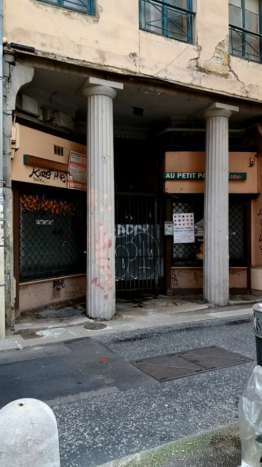 Lyon 2e - Rue Thomassin, entrée du Petit Passage de l'Argue