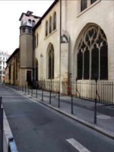 Lyon 2e - Rue Symphorien Champier, coté est de l'église Saint-Bonaventure